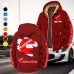 PowerPlus Motors Winter Fleece Jacket, Cross-Training Thermal Zip HVN1452CU - Wine