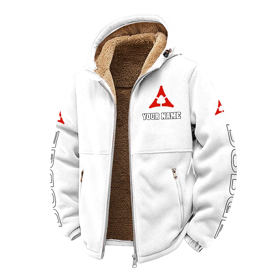 Sporty Four-Door Winter Fleece Jacket, Ski & Snowboard Mid-Layer HVN1452DC - White - Image 2