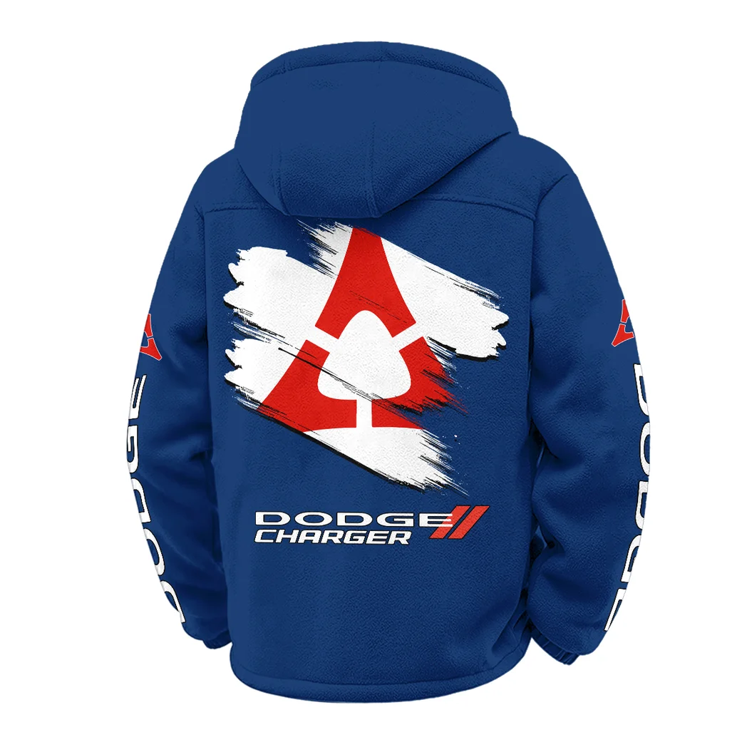 Sporty Four-Door Winter Fleece Jacket, Ski & Snowboard Mid-Layer HVN1452DC - Navy - Image 3