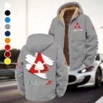 Sporty Four-Door Winter Fleece Jacket, Ski & Snowboard Mid-Layer HVN1452DC - Grey