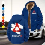 Sporty Four-Door Winter Fleece Jacket, Ski & Snowboard Mid-Layer HVN1452DC - Navy
