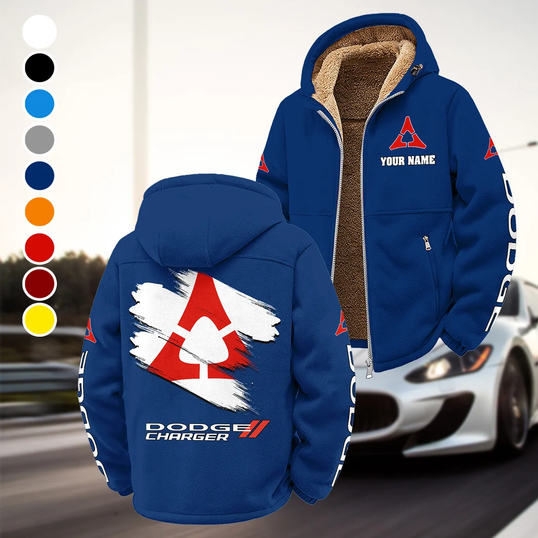 Sporty Four-Door Winter Fleece Jacket, Ski & Snowboard Mid-Layer HVN1452DC - Navy