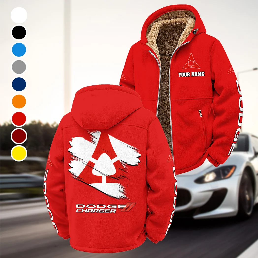 Sporty Four-Door Winter Fleece Jacket, Ski & Snowboard Mid-Layer HVN1452DC - Red