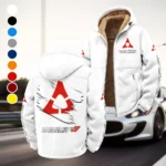 Sporty Four-Door Winter Fleece Jacket, Ski & Snowboard Mid-Layer HVN1452DC - White