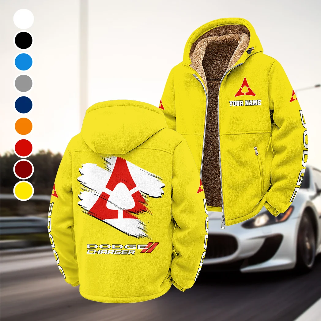 Sporty Four-Door Winter Fleece Jacket, Ski & Snowboard Mid-Layer HVN1452DC - Yellow