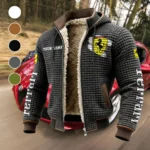 High-Performance Coupe Fleece-Lined Hooded Jacket, Cold-Snap Defense Jacket HVN1452FE - Grey