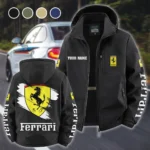 High-Performance Coupe Fleece Windbreaker Jacket, Outdoor Activity Defense HVN1452FE - Black