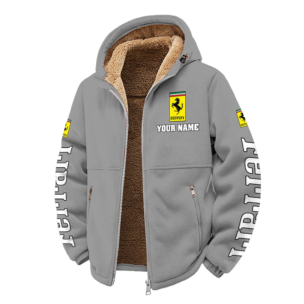 High-Performance Coupe Winter Fleece Jacket, Winter Endurance Jacket HVN1452FE - Grey - Image 2