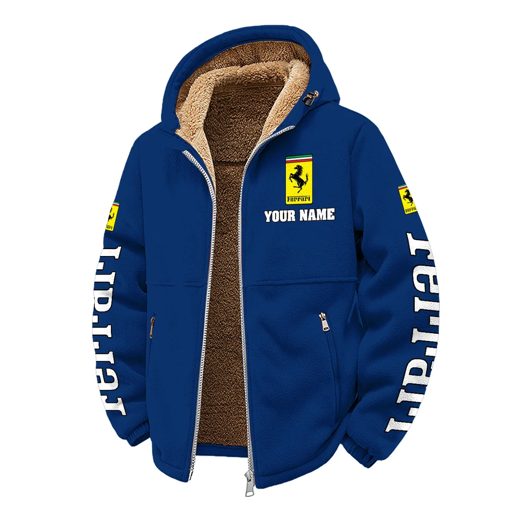 High-Performance Coupe Winter Fleece Jacket, Winter Endurance Jacket HVN1452FE - Navy - Image 2