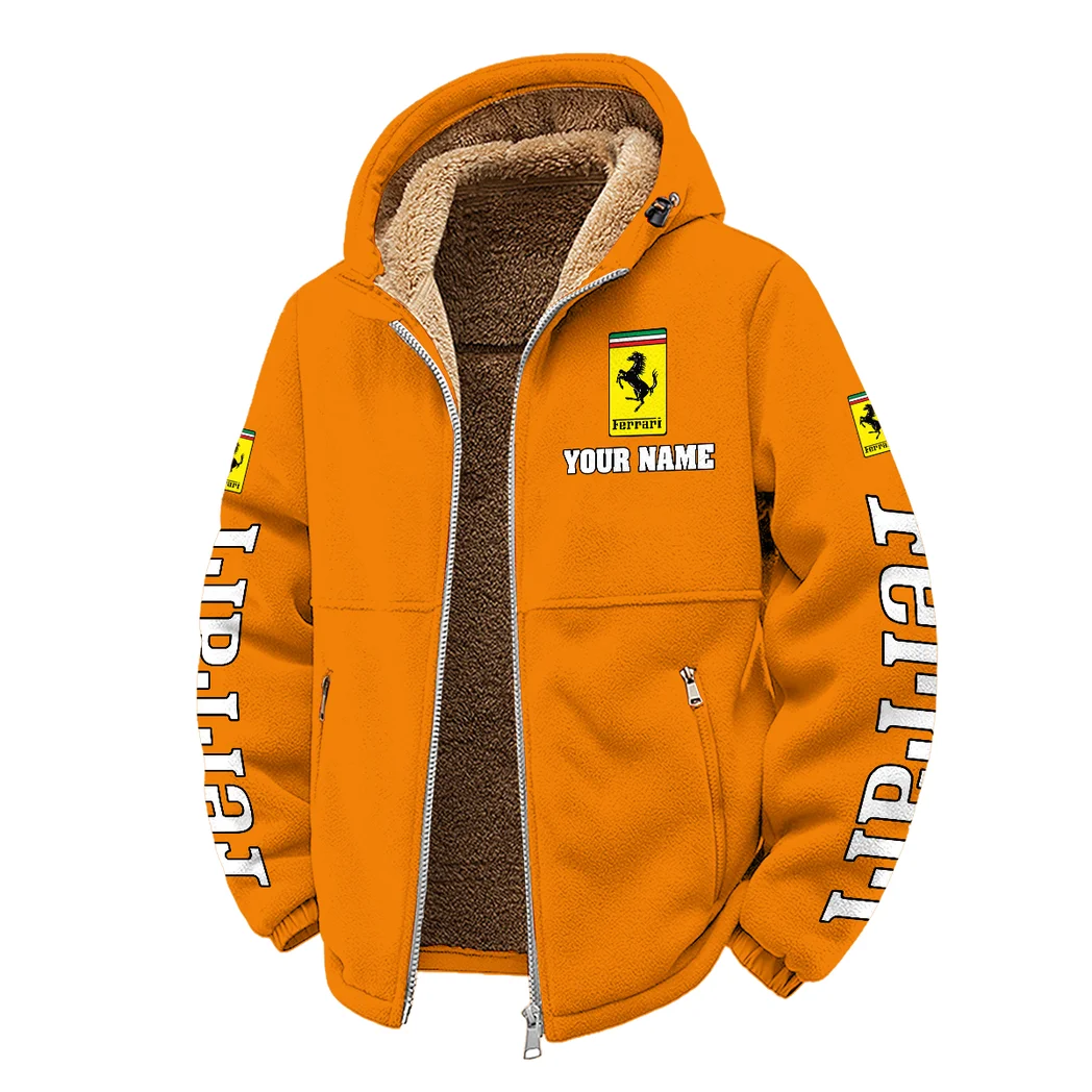 High-Performance Coupe Winter Fleece Jacket, Winter Endurance Jacket HVN1452FE - Orange - Image 2