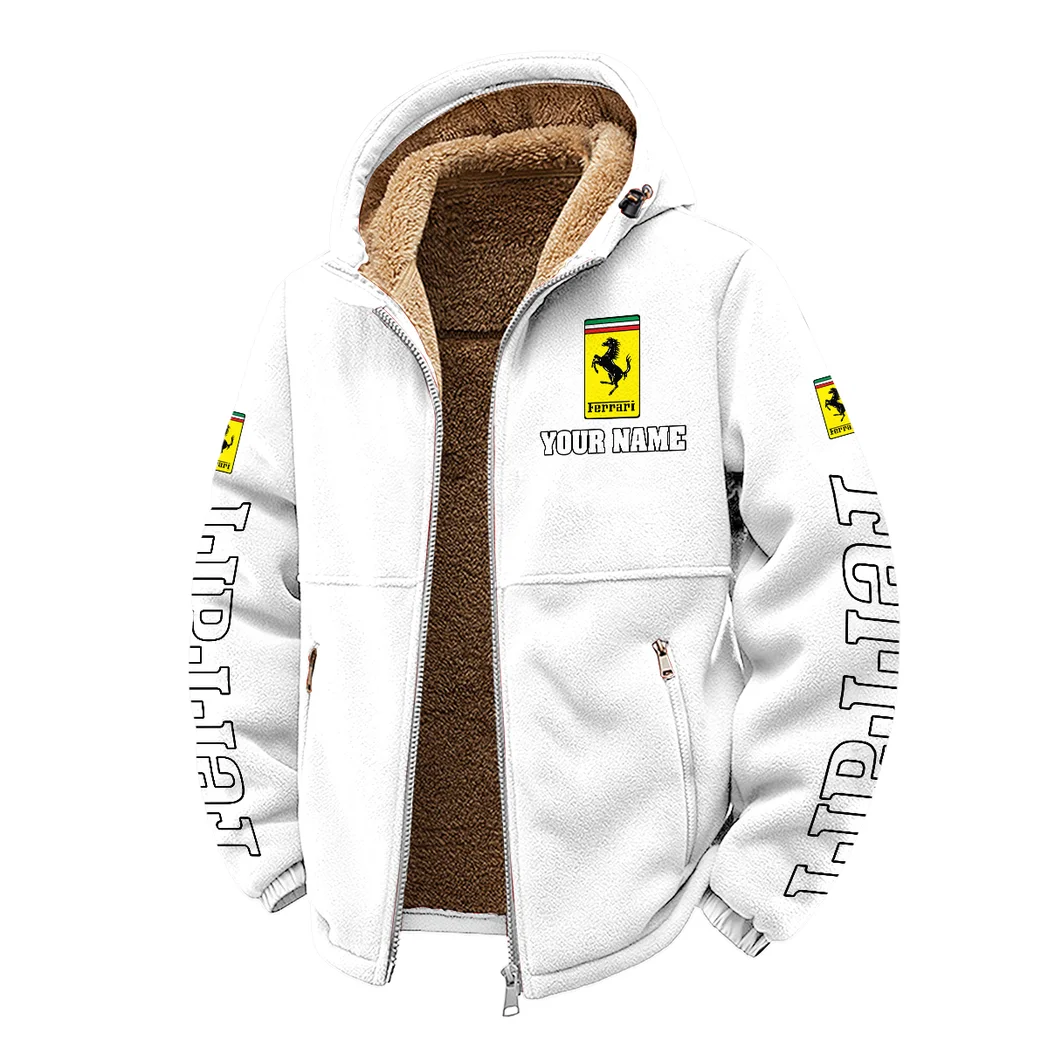 High-Performance Coupe Winter Fleece Jacket, Winter Endurance Jacket HVN1452FE - White - Image 2