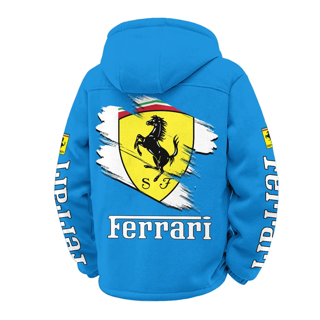 High-Performance Coupe Winter Fleece Jacket, Winter Endurance Jacket HVN1452FE - Cyan - Image 3