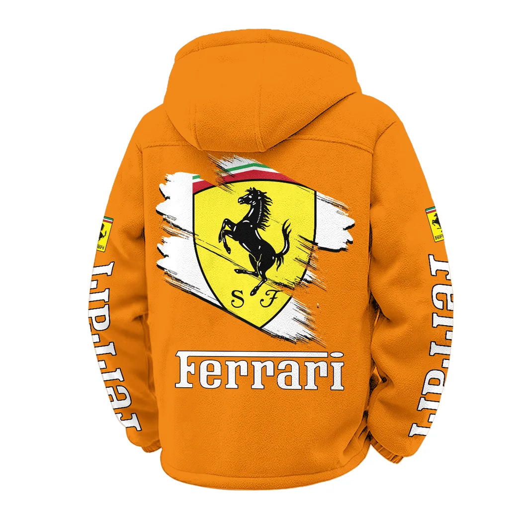 High-Performance Coupe Winter Fleece Jacket, Winter Endurance Jacket HVN1452FE - Orange - Image 3