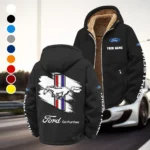 Street Performance Car Winter Fleece Jacket, Ultra-Soft Fleece Shell HVN1452FM - Black