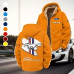 Street Performance Car Winter Fleece Jacket, Ultra-Soft Fleece Shell HVN1452FM - Orange