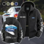 Vintage Ride Fleece Windbreaker Jacket, Soft-Shell Active Fleece HVN1452FO - Black