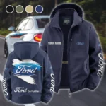 Vintage Ride Fleece Windbreaker Jacket, Soft-Shell Active Fleece HVN1452FO - Navy