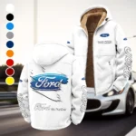 Vintage Ride Winter Fleece Jacket, Heavyweight Plush Fleece HVN1452FO - White