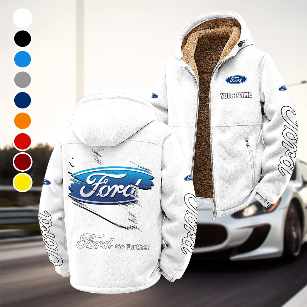 Vintage Ride Winter Fleece Jacket, Heavyweight Plush Fleece HVN1452FO - White
