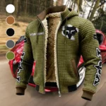 Enduro Gear Fleece-Lined Hooded Jacket, Thermal Core Fleece Jacket HVN1452FR - Green