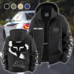 Enduro Gear Fleece Windbreaker Jacket, Brushed Fleece Wind-Resist Layer HVN1452FR - Black