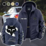 Enduro Gear Fleece Windbreaker Jacket, Brushed Fleece Wind-Resist Layer HVN1452FR - Navy