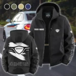 Modern Crossover Fleece Windbreaker Jacket, Luxe Fleece Exterior HVN1452GE - Black