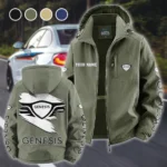 Modern Crossover Fleece Windbreaker Jacket, Luxe Fleece Exterior HVN1452GE - Green