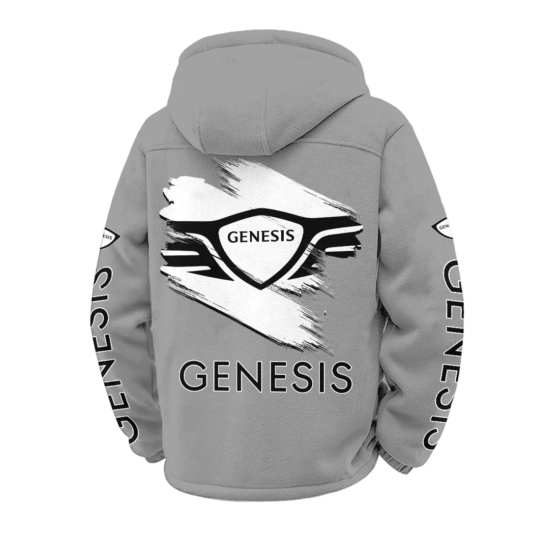 Modern Crossover Winter Fleece Jacket, Luxe Microfleece Pullover HVN1452GE - Grey - Image 3