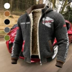American Truck Fleece-Lined Hooded Jacket, Brushed Interior Winter Jacket HVN1452GM - Grey