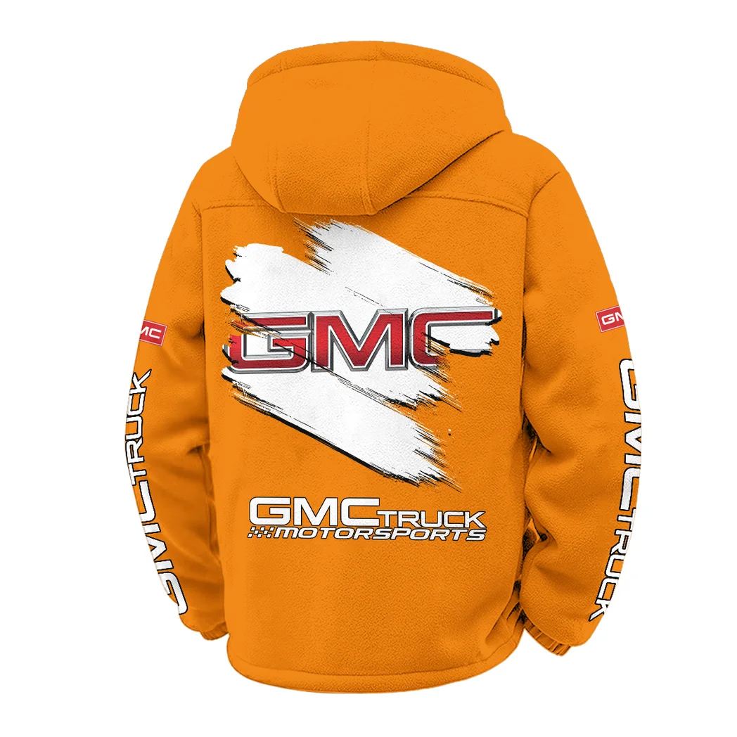 American Truck Winter Fleece Jacket, Anti-Pill Thermal Fleece HVN1452GM - Orange - Image 3