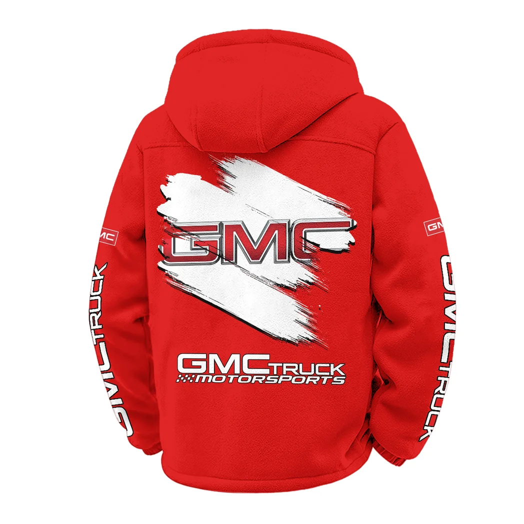 American Truck Winter Fleece Jacket, Anti-Pill Thermal Fleece HVN1452GM - Red - Image 3
