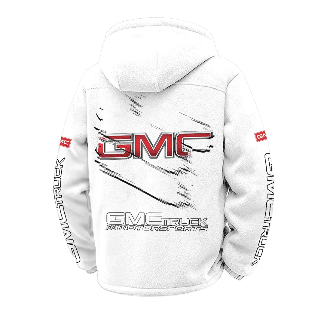 American Truck Winter Fleece Jacket, Anti-Pill Thermal Fleece HVN1452GM - White - Image 3
