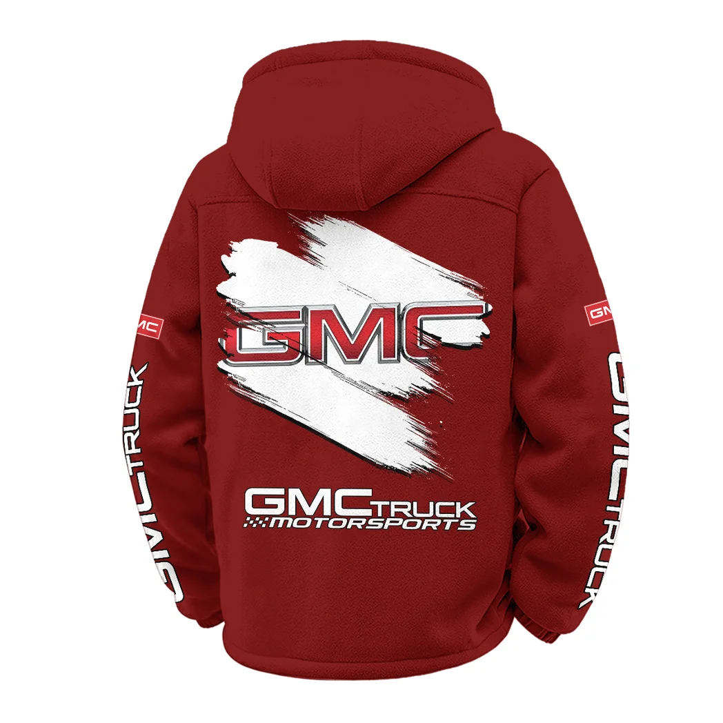 American Truck Winter Fleece Jacket, Anti-Pill Thermal Fleece HVN1452GM - Wine - Image 3