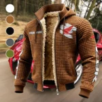 Bold Life Fleece-Lined Hooded Jacket, Luxe Cloud-Fleece Hooded Shell HVN1452HC - brown