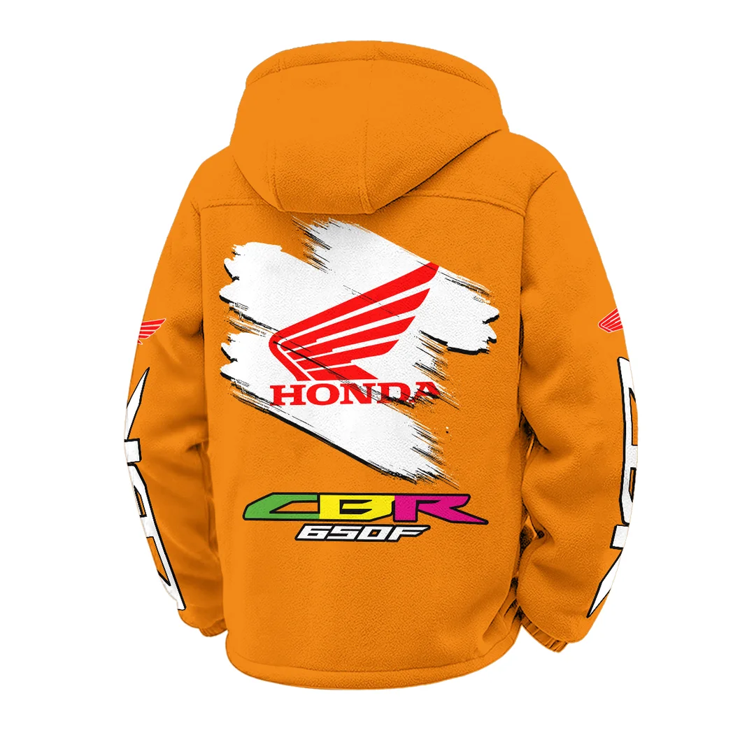 Bold Life Winter Fleece Jacket, High-Density Comfort Fleece HVN1452HC - Orange - Image 3