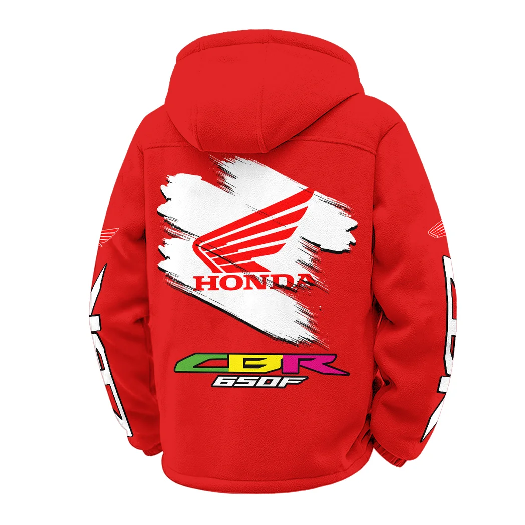 Bold Life Winter Fleece Jacket, High-Density Comfort Fleece HVN1452HC - Red - Image 3