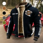 Two-Wheel Freedom Fleece-Lined Hooded Jacket, High-Density Comfort Fleece HVN1452HD - Black