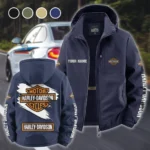 Two-Wheel Freedom Fleece Windbreaker Jacket, Premium Bonded Fleece HVN1452HD - Navy