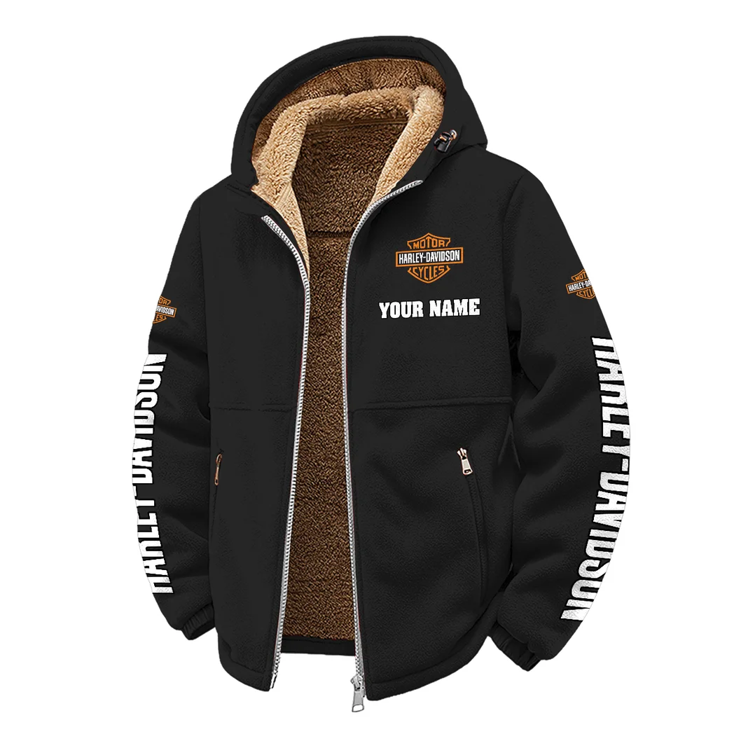 Two-Wheel Freedom Winter Fleece Jacket, Warm Core Loft Fleece HVN1452HD - Black - Image 2