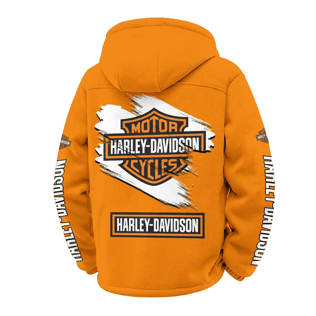 Two-Wheel Freedom Winter Fleece Jacket, Warm Core Loft Fleece HVN1452HD - Orange - Image 3