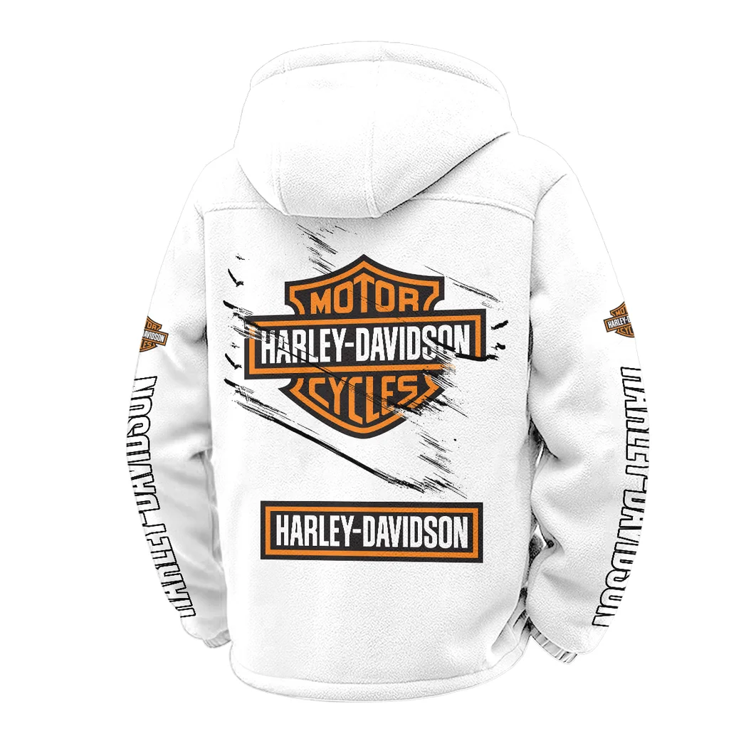 Two-Wheel Freedom Winter Fleece Jacket, Warm Core Loft Fleece HVN1452HD - White - Image 3