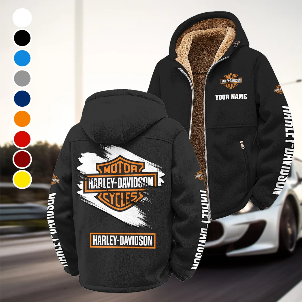 Two-Wheel Freedom Winter Fleece Jacket, Warm Core Loft Fleece HVN1452HD - Black