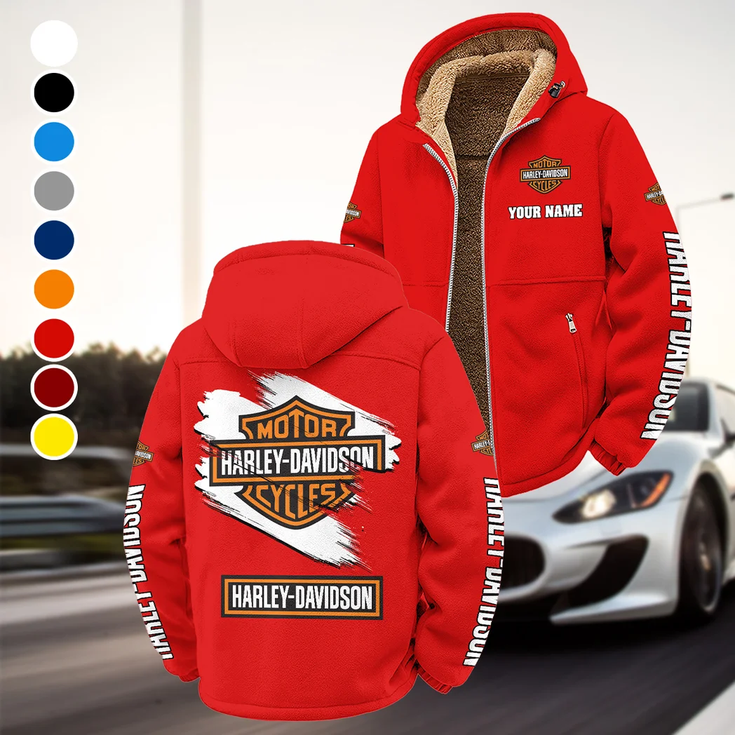 Two-Wheel Freedom Winter Fleece Jacket, Warm Core Loft Fleece HVN1452HD - Red