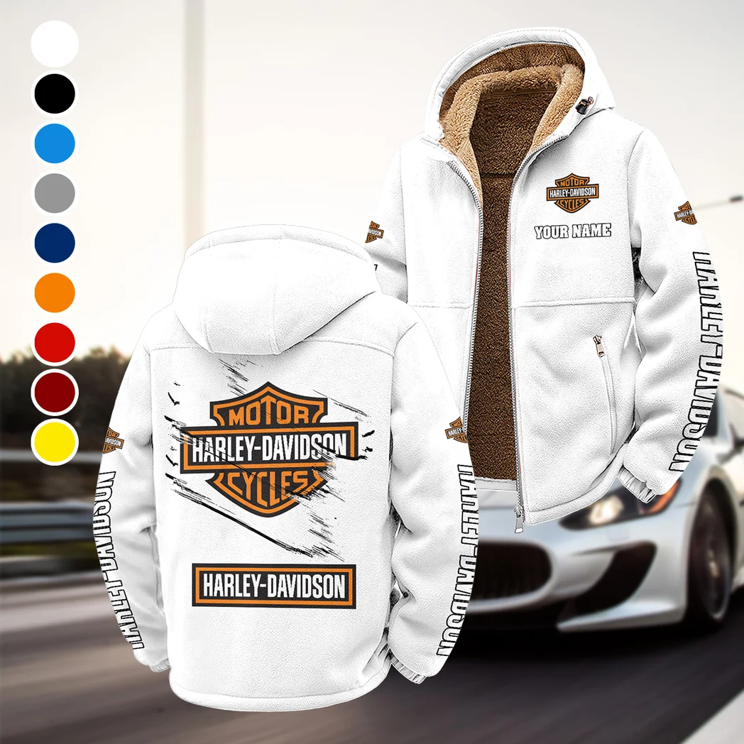 Two-Wheel Freedom Winter Fleece Jacket, Warm Core Loft Fleece HVN1452HD - White