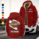 Two-Wheel Freedom Winter Fleece Jacket, Warm Core Loft Fleece HVN1452HD - Wine