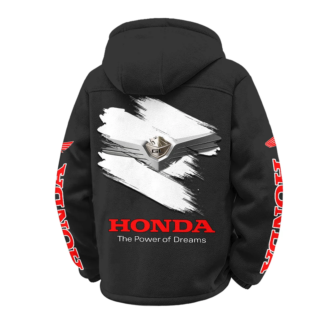 Heavyweight Touring Cruiser Winter Fleece Jacket, Breathable Winter Comfort HVN1452HG - Black - Image 3