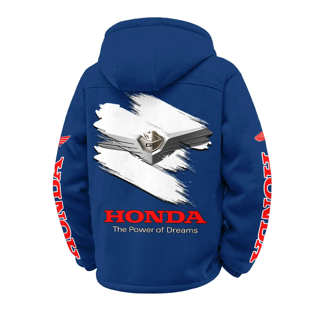 Heavyweight Touring Cruiser Winter Fleece Jacket, Breathable Winter Comfort HVN1452HG - Navy - Image 3
