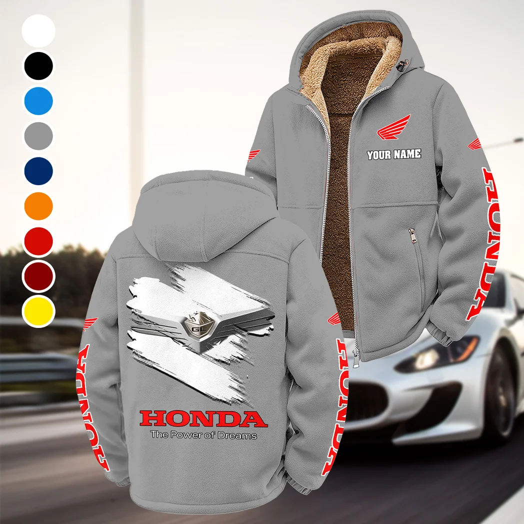 Heavyweight Touring Cruiser Winter Fleece Jacket, Breathable Winter Comfort HVN1452HG - Grey