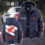 Touring Motorcycle Fleece Windbreaker Jacket, High-Density Windproof Fleece HVN1452HM - Navy